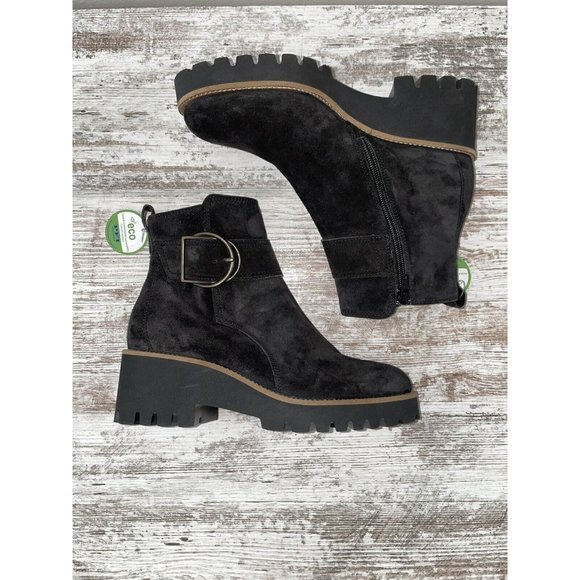 Paul Green Shoes - NWOT PAUL GREEN Women's Halo Black Suede Block Heel Booties Size 6 MSRP $479